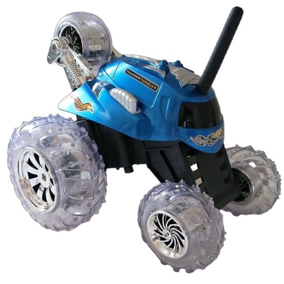 RC Car Thunder Tumbler Blue Hat BODY ONLY Replacement Parts Pieces Sharper Image - Picture 3 of 12